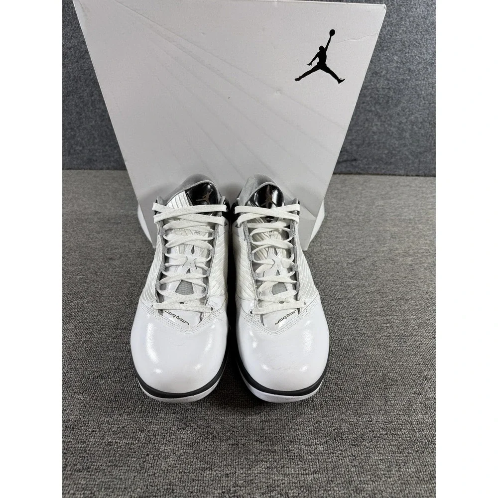 Jordan Air Jordan 2009 Shoes Mens 10.5 White Silver Black Sneakers 343084-161